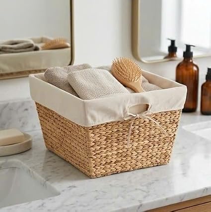 🧺 Handwoven Storage Basket 🏠 | Decorative Organizer Bin ✨ | Rustic Home Storage 📦
