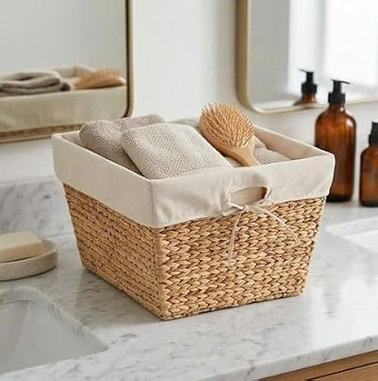 🧺 Handwoven Storage Basket 🏠 | Decorative Organizer Bin ✨ | Rustic Home Storage 📦