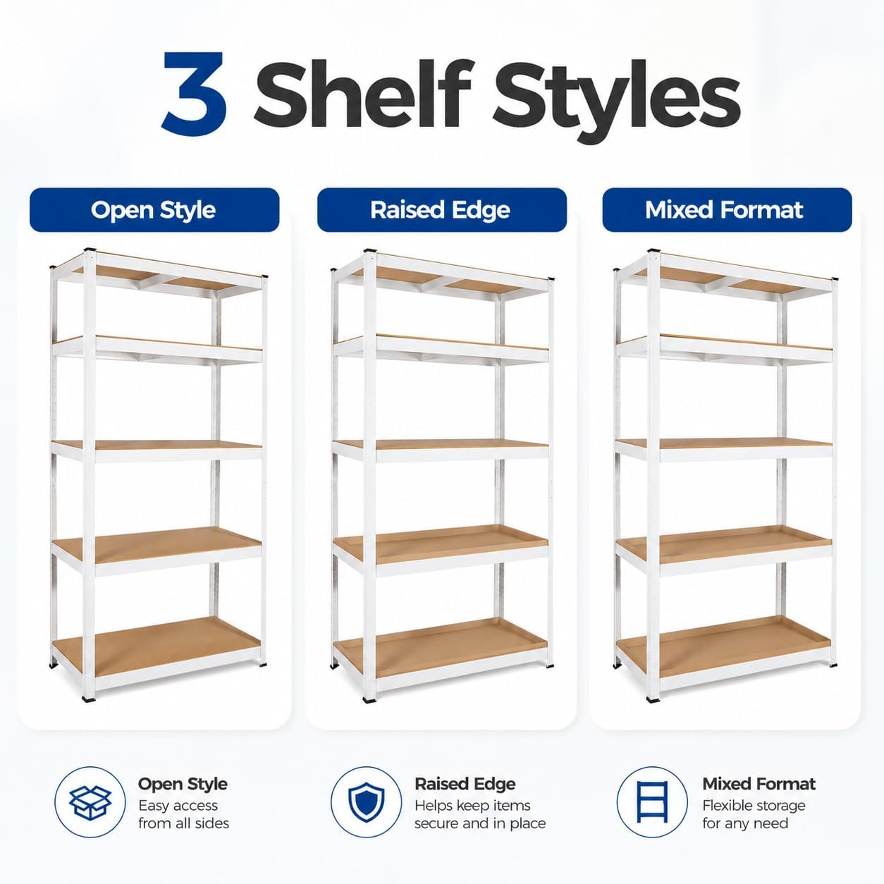 🗄️ 5-Tier Metal Storage Rack ⚡ | Heavy-Duty Organizer Shelf 🏠 | Space Saver Stand 📦