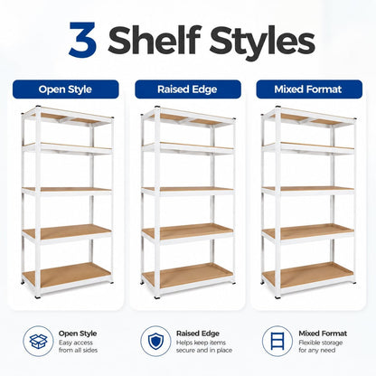 🗄️ 5-Tier Metal Storage Rack ⚡ | Heavy-Duty Organizer Shelf 🏠 | Space Saver Stand 📦