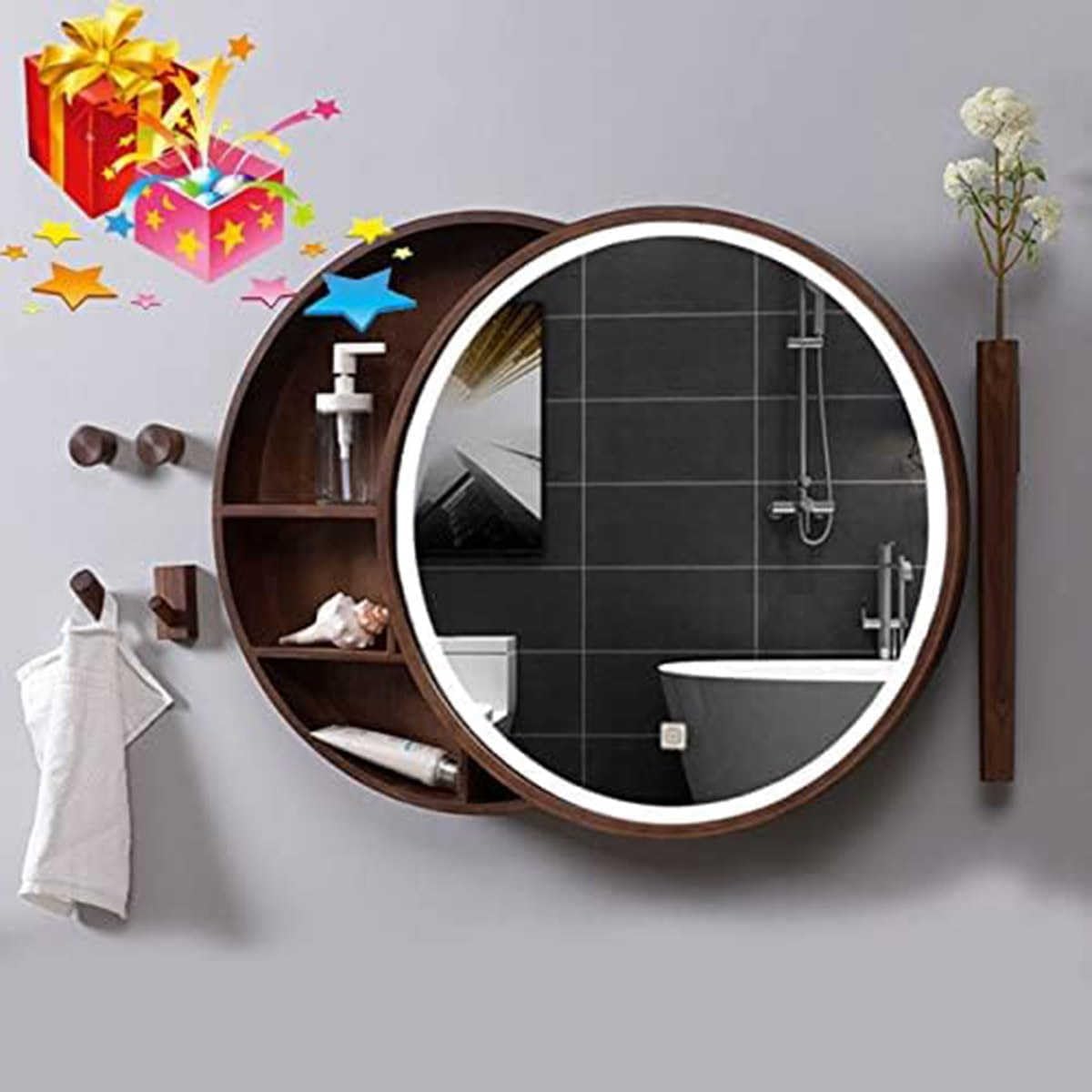 💡 LED Medicine Cabinet Mirror 🏠 | Wall-Mounted Storage Vanity ✨ | Bathroom Organizer Cabinet 🚿