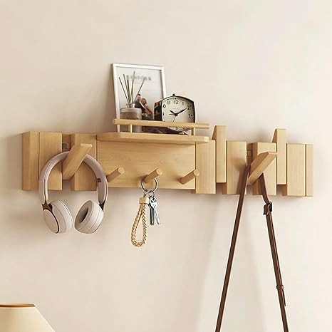 📦 Floating Wall Storage Shelf 🏠 | Entryway Organizer Rack ✨ | Modern Space Saver Cabinet ⚡