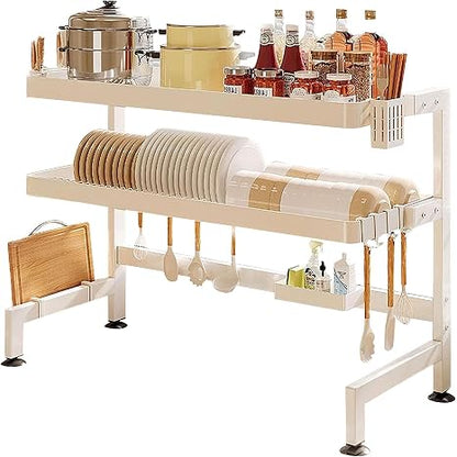 🍽️ Kitchen Dish Drainer Rack 🧼 | Countertop Drying Organizer ✨ | Space-Saving Sink Storage 🏠