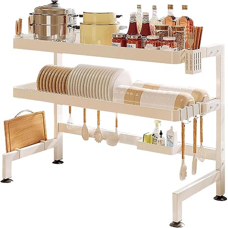 🍽️ Kitchen Dish Drainer Rack 🧼 | Countertop Drying Organizer ✨ | Space-Saving Sink Storage 🏠