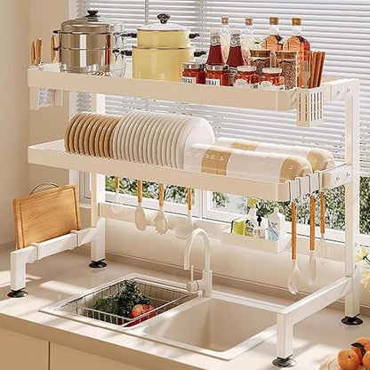 🍽️ Kitchen Dish Drainer Rack 🧼 | Countertop Drying Organizer ✨ | Space-Saving Sink Storage 🏠