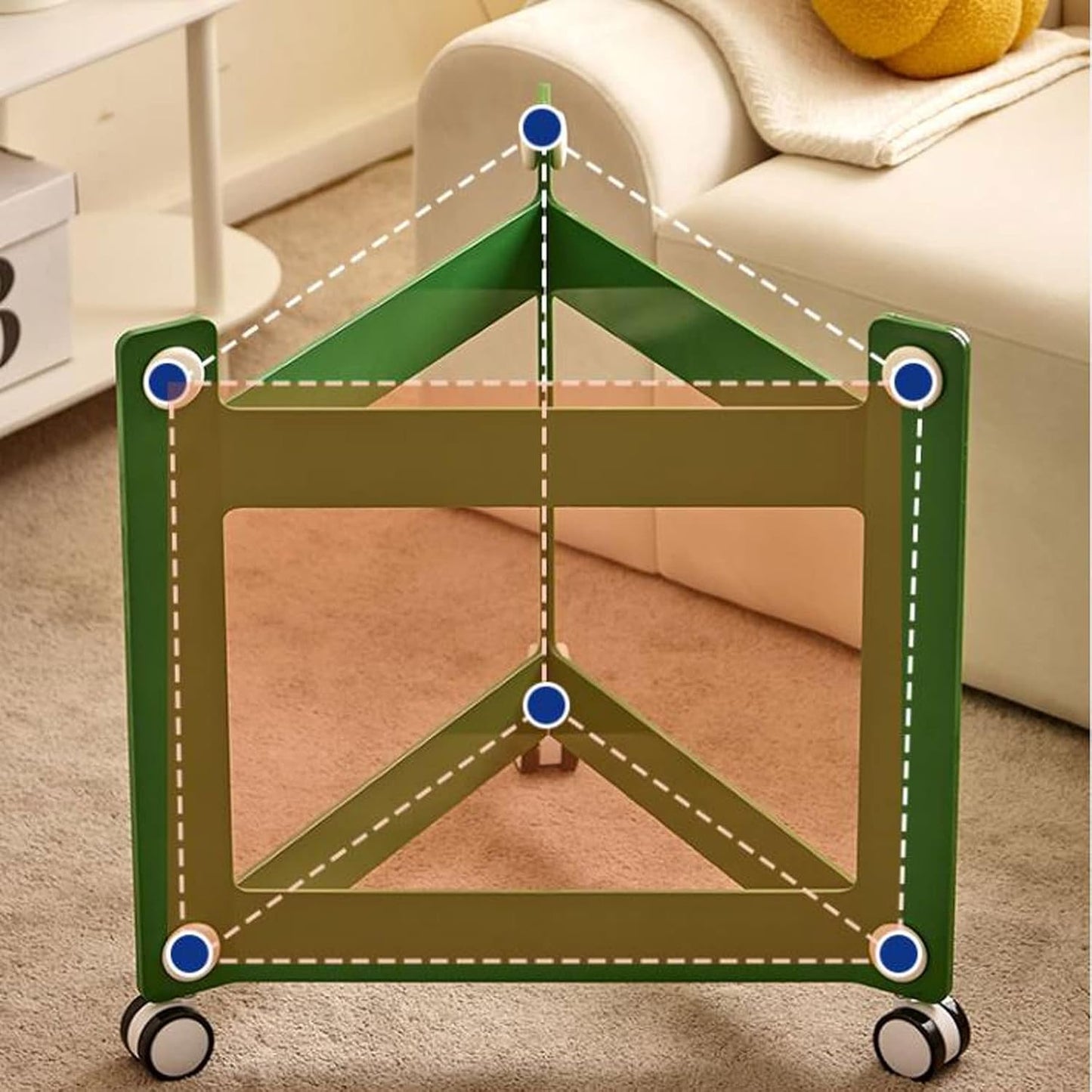 🛒 Rolling Utility Storage Cart 🏠 | Removable Organizer Rack ✨ | Mobile Space Saver Shelf ⚡