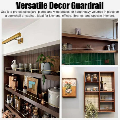 🛡️ Anti-Fall Guardrail Rack 🏠 | Detachable Storage Organizer ✨ | Safety Space-Saving Shelf ⚡