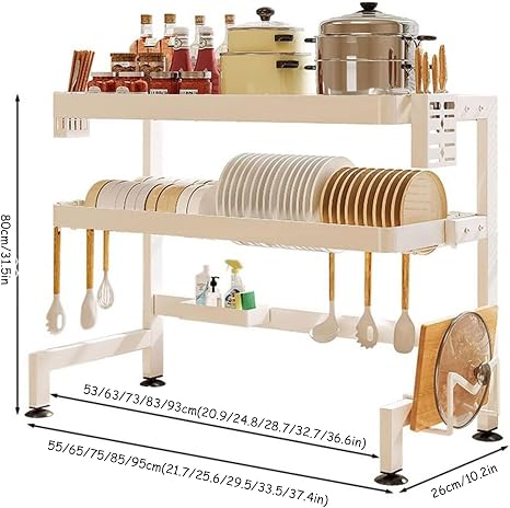🍽️ Kitchen Dish Drainer Rack 🧼 | Countertop Drying Organizer ✨ | Space-Saving Sink Storage 🏠