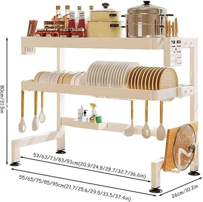 🍽️ Kitchen Dish Drainer Rack 🧼 | Countertop Drying Organizer ✨ | Space-Saving Sink Storage 🏠