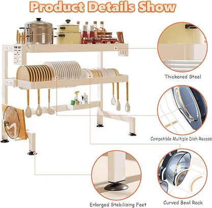 🍽️ Kitchen Dish Drainer Rack 🧼 | Countertop Drying Organizer ✨ | Space-Saving Sink Storage 🏠