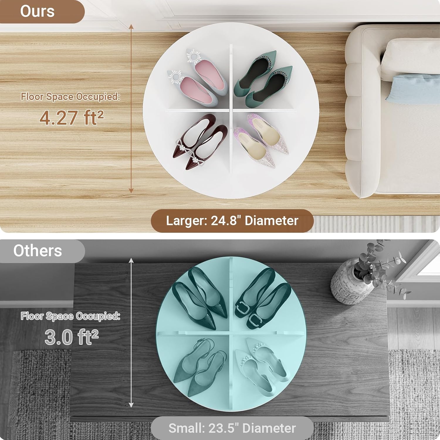 🧺 Multi-Functional Storage Organizer 📦 | Removable Space Saver Rack 🏠 | Home Clutter Solution ✨